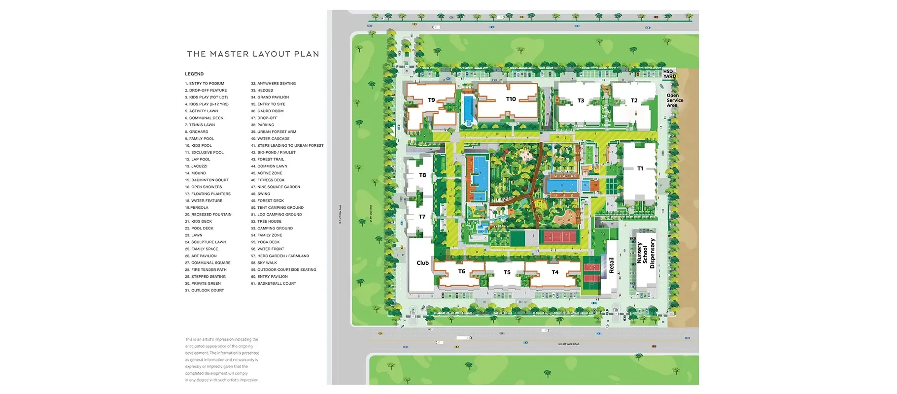 Master Plan floor plan, Godrej Woods