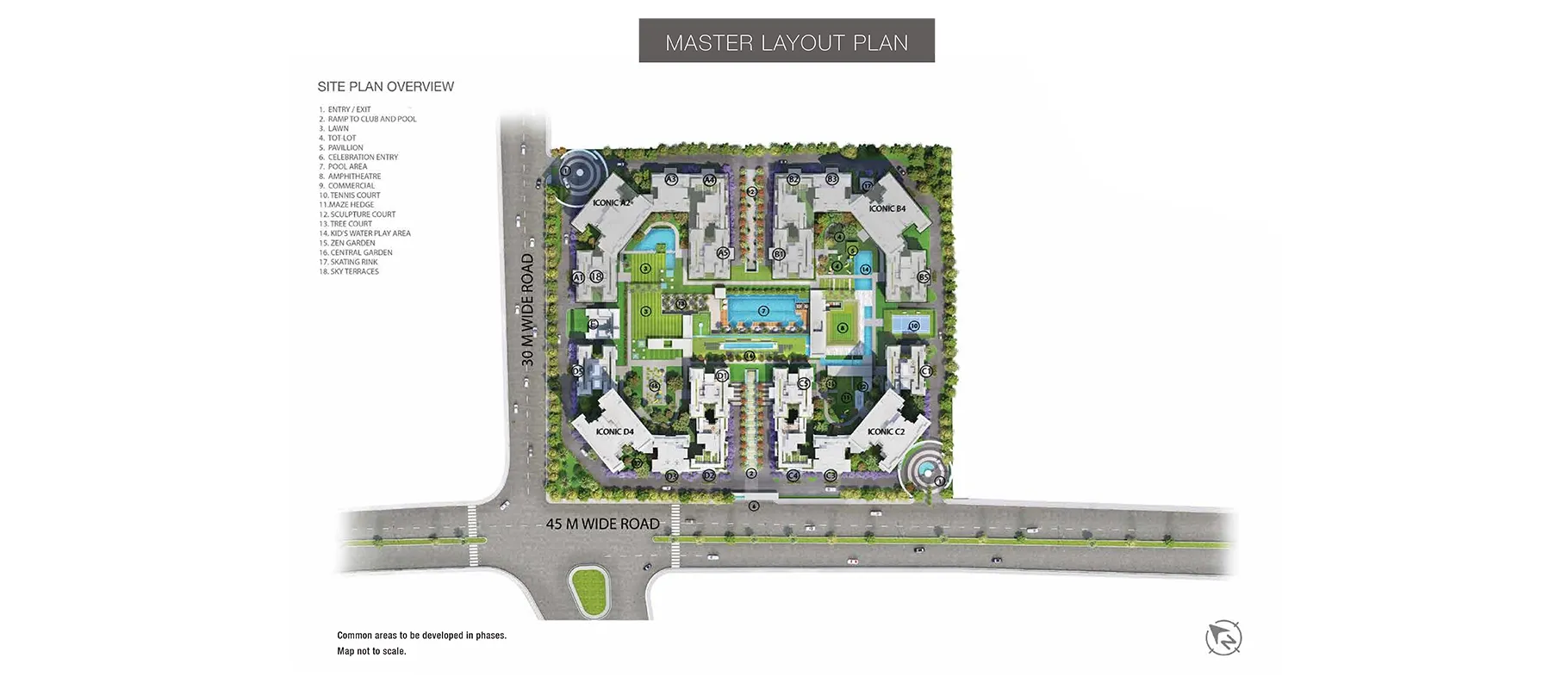 Master Plan floor plan, Godrej Palm Retreat
