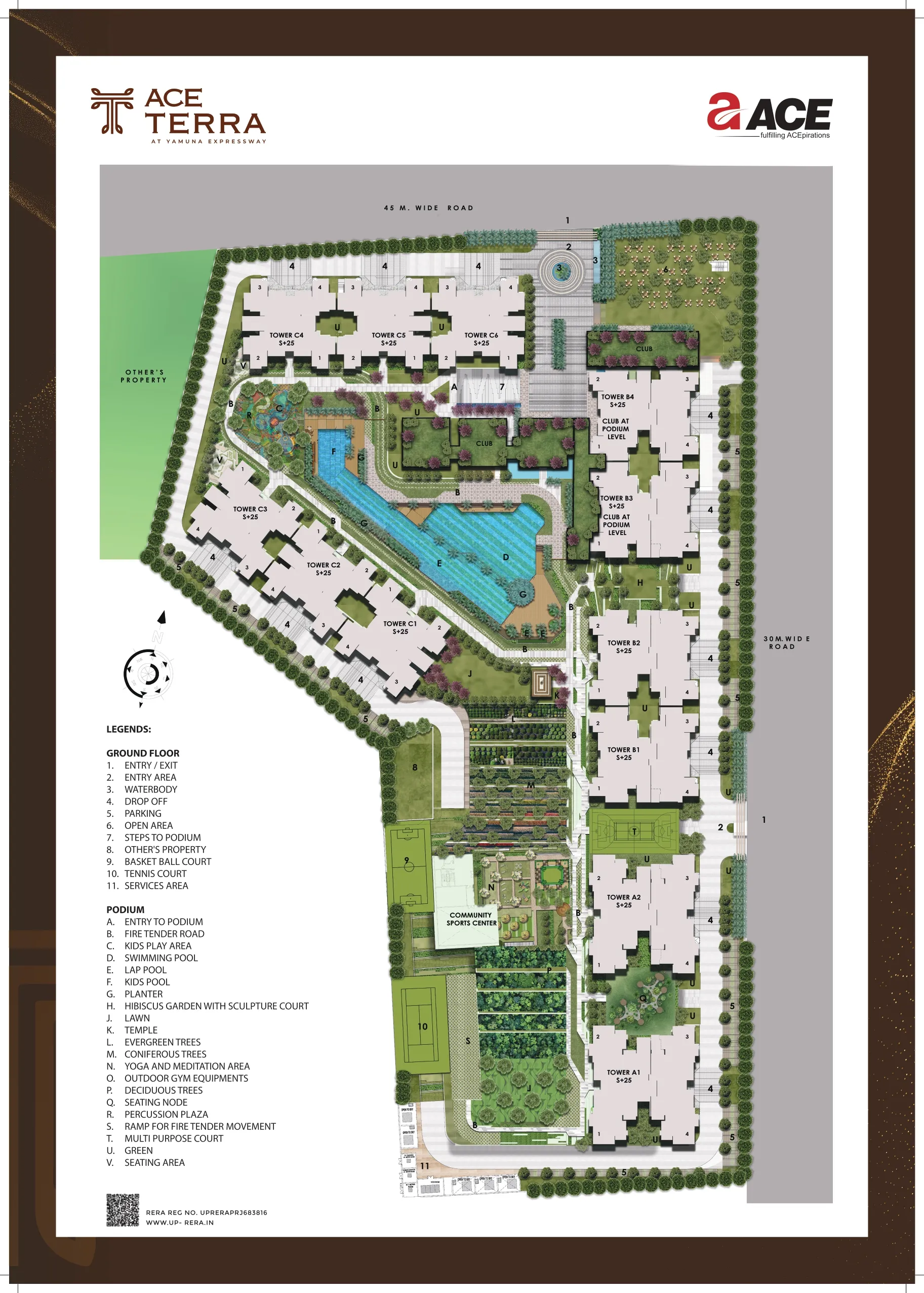 Master Plan floor plan, ACE Terra