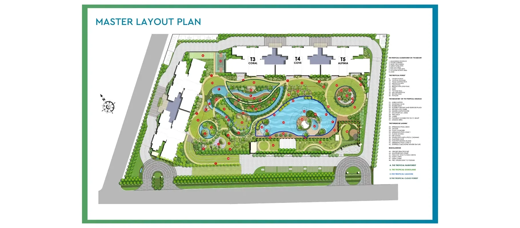 Master Plan floor plan, Godrej Tropical Isle