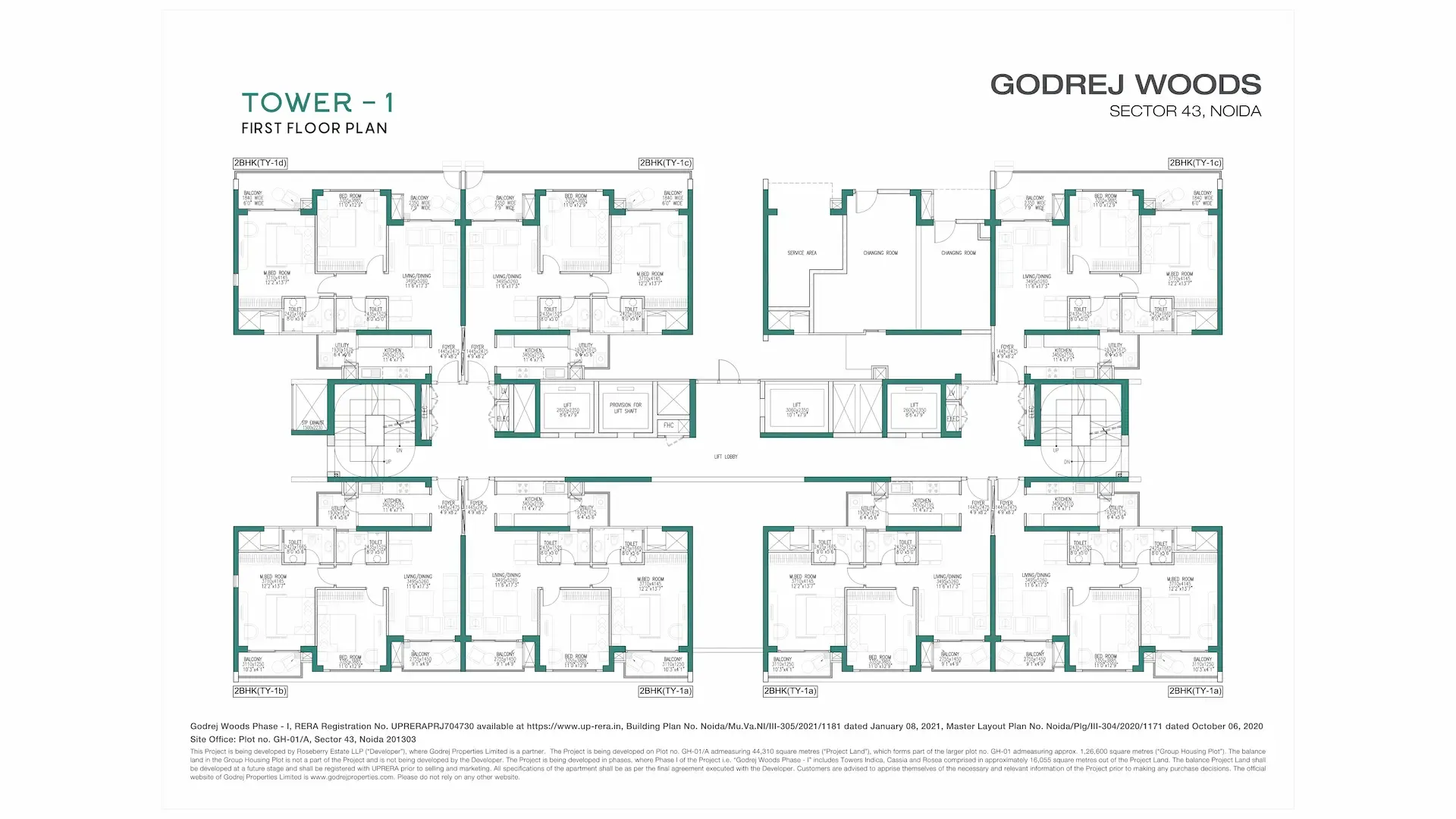 Godrej Woods Tower 1 floor plan, Godrej Woods