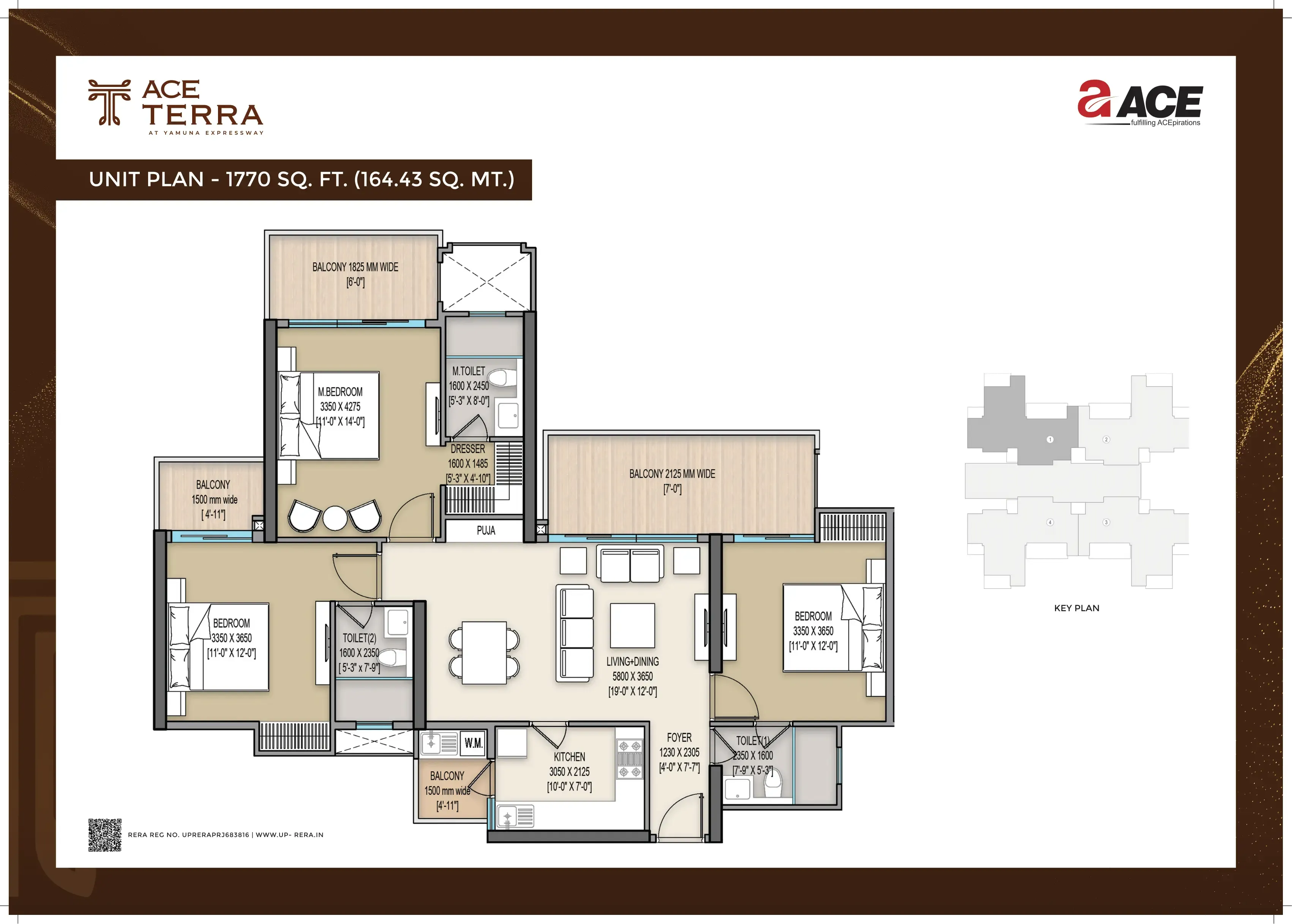 Unit Plan, 1,770 sq. ft. floor plan, ACE Terra