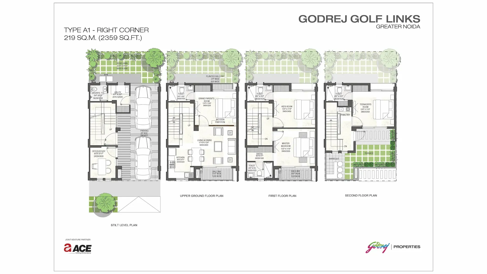 Tower Plan 05 floor plan, Godrej Golf Links