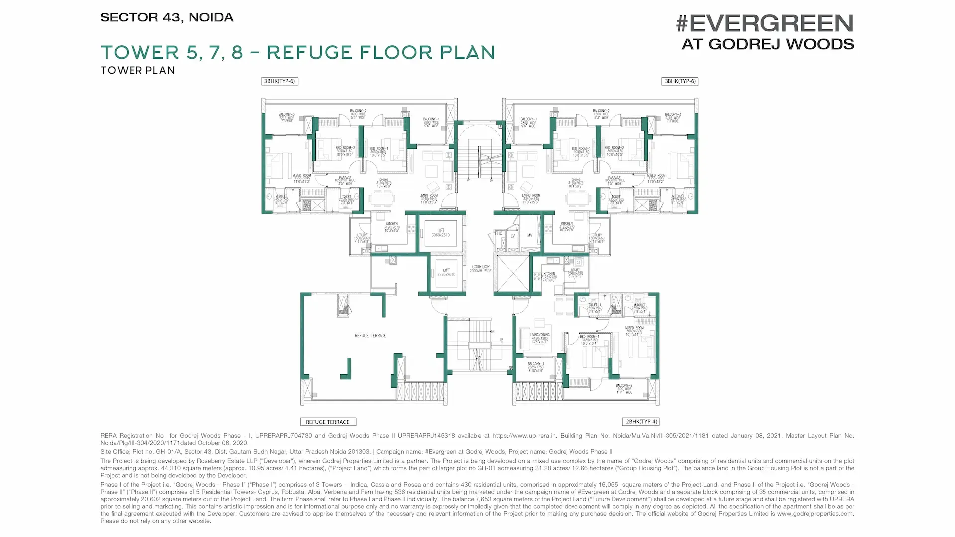 Godrej Woods Tower 5 floor plan, Godrej Woods